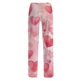 thumbnail image 6 of Pajama Bottoms for Women Heart Funny Holiday Love Heart Pj Pants Relaxed Fit Wide Leg Heart Pj Pants Valentines Day Gifts, 6 of 6