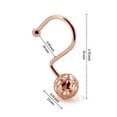 thumbnail image 6 of WSBArt 12pcs Rose Gold Metal Shower Curtain Hooks, Rust Proof Shower Rings for Shower Curtain Liner, Hollow Ball Shower Hooks for Curtain Accessories and Bathroom Shower Rod, 6 of 6