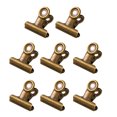thumbnail image 1 of 8 Pcs Pinces pour Reliure Queue Ronde Conception de Sécurité Pinces Métalliques Force de Serrage Stable Pinces Couleur Fraîche Macaron Résistantes à la Rouille Fournitures de Bureau et d'École, 1 of 8