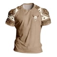 thumbnail image 4 of T-shirt à Manches Courtes à Col Rond pour Homme, Décontracté, d'Été, à Imprimé Denim, pour Usage Quotidien, Style Classique, Graphique, Coupe Ample, 4 of 4