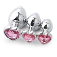 thumbnail image 2 of Butt Plug de metal en forma de corazón Anal para Mujeres Hombres Buttplug G-spot Sex Toys Tmvgtek Cuidado Belleza, 2 of 6