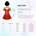 thumbnail image 7 of TiaoBug Kids Girls Sequins Tassel Leotard Dance Dress Circus Ringmaster Fancy Dress Up Costume Red 10, 7 of 7