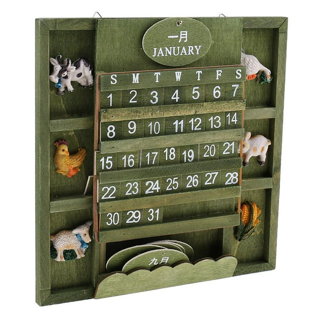 Colgante Creativo Calendario de Adviento de Manual de Bricolaje Calendario Rompecabezas Decoración Yuyangstore Calendario de adviento vintage
