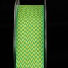 Woven Green and Yellow Chevron Wired Craft Ribbon 1.5" x 27 Yards