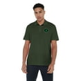 thumbnail image 2 of Justice League Green Lantern Athletic Logo Cotton Polo Shirt, Hunter Green, X-Large, 2 of 6