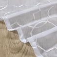 thumbnail image 5 of Home Soft Things 3 Piece Ogee Kitchen Curtain Set - White - 56" x 20" & 28" x 36", 5 of 7