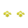 thumbnail image 3 of Wweixi 50pack/lot Stunning Bouquets With Soft Texture And Realistic Appearance Low Maintenence Fiber Wide Application Yellow 4.5cm 2Set, 3 of 6
