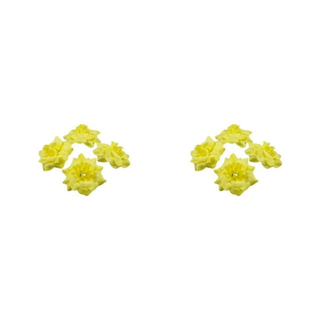 Guardoinrt 50pcs/set Stunning Bouquets With Soft Texture And Realistic Appearance Natural Looking Fiber Wide Application DIY Yellow 4.5cm 2Set