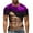 Purple, variant on Men Fashion Tops Summer Blouses for Men Casual Plus Size 3/4 Sleeve T Shirts Loose Fit Cotton Basic Tees Fitted Pack Solid Color Tshirts