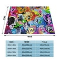 thumbnail image 4 of My Lit-Tle Pony Fleece Blanket Super Soft Cozy Throw Blanket Fuzzy Comfy Flannel Blanket Warm Plush Blankets And Throws For Couch, Sofa, Bed 50"X40", 4 of 7