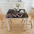 thumbnail image 3 of BANET Forest Art Animal, Elastic Fitted Edged Square Tablecloth Waterproof Anti-Shrink Soft Polyester Table Cloth Washable Table Cover for Banquet Home Indoor or Outdoor White, 3 of 7