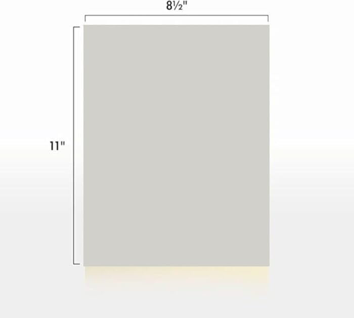 Colored Copy Paper, 20 8.5 X 11, 500 Sheets (Grey)