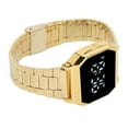thumbnail image 4 of Reloj deportivo digital Tetragonum con LED para estudiantes, cierre plegable, alarma, función de luz nocturna para uso diario, dorado., 4 of 14