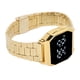 thumbnail image 3 of LED Watch, Fashion Appearance Digital Sports Watch Stainless Steel Strap Multifunctional With Folding Clasp For Daily Use ANGGREK Dorado, 3 of 8