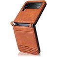 thumbnail image 4 of case for Galaxy Z Flip 4 Case Wallet, Ultra -Thin Retro Style with Card Holder Samsung Flip 4 Case Compatible with Samsung Galaxy Z Flip4 5G, Brown, 4 of 14