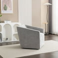 thumbnail image 3 of Nice Modern Upholstered Barrel Armchair, 360° Swivel, 3 of 12