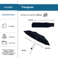 thumbnail image 2 of Paraguas de Bolsillo con Sistema Manual Reforzado con 8 Varillas Colo Gris, 2 of 5