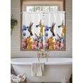 thumbnail image 4 of Hummingbirds Bathroom Window Curtain, Spring Summer Watercolor Flowers Plant Light Filtering Coffee Kitchen Curtains, Bedroom Living Room Curtains 2 Panel 84"x54", 4 of 6