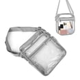 thumbnail image 1 of Clear Bag Stadium Approved, Transparent Crossbody Shoulder Messenger Bag Clear Purse with Adjustable Strap, PVC Clear Purse Bag for Women Travel Concerts, Clear Crossbody Bag, 1 of 7