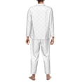 thumbnail image 3 of Mens Pajamas Set - Travel Around The World Airplane Comfy Long Sleeve Button Up Pajama Sets for Men 2 Piece, Soft Sleepwear Nightwear Pjs Lounge Sets for Men with Pockets, 3 of 5