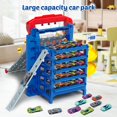 thumbnail image 6 of VATOS Sliding Track Truck Car Toy, Parking Toy Storage Track Car Toy with 10 Cars for Boys Aged 3-8, 6 of 9