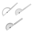 thumbnail image 1 of Langgg 180° Protractor Woodworking Worker Stainless Steel Adjustable Rotary Protractor Angle Finger with Measuring Tools Measurement Gauge Measure Tool Device 100mm, 1 of 9
