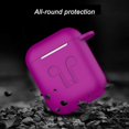 thumbnail image 3 of Compatible con Airpods Funda protectora de silicona Accesorios Reemplazo a prueba de golpes para Apple Airpods 1 y Airpods 2. (púrpura), 3 of 5