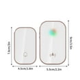 thumbnail image 2 of Wireless Digital Doorbell with 38 Ringtone Chord Music 300m Range Easy Install for Home Office Enhanced Signal Long Battery Life 8 Volume Control Transmitter Receiver, 2 of 2