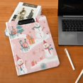 thumbnail image 5 of FORMRS A4 Clipboard Folder with Pen Holder Horizontal Foldable School Office Binder, Pink Christmas Snowman, 5 of 9