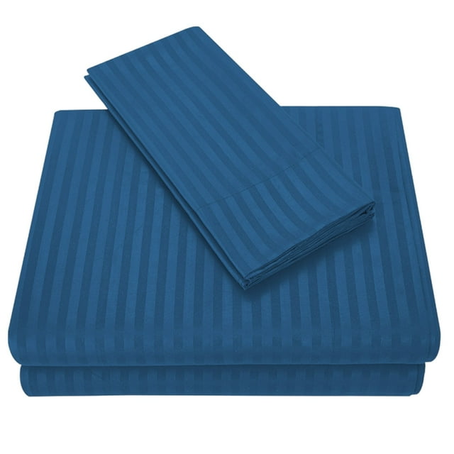 Ensemble de Lit Quatre Pièces en Tissu de Laine Uni Incrusté Ensemble de Draps