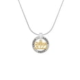 thumbnail image 2 of Delight Jewelry Goldtone Class of 2022 Laugh Ring Charm Necklace, 18", 2 of 4