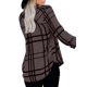 thumbnail image 1 of Minnieouse Camisa de mujer de poliéster con cuello en V a rayas, transpirable, con botones, informal, adorable, elegante, blusas, camisas de Type2 NO2, 1 of 6