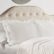Lush Decor Ruffle Skirt 3-Piece Gray Bedspread Set