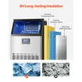 thumbnail image 5 of VEVOR Commercial Ice Maker Machine, 100lbs/24H Ice Maker Machine with 33lbs Storage Capacity, 45 Ice Cubes in 15 Minutes, LED Digital Display Freestanding Self-Cleaning for Bar Office Restaurant, 5 of 9