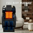 thumbnail image 5 of BILITOK Zero Gravity Full Body Massage Chair Recliner Includes Heating, Airbags, Bluetooth Speaker, Foot Roller, and Touch Screen Blue, 5 of 8