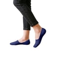 thumbnail image 2 of AWASD 1Pairs No Show Socks for Women Comfy Solid Socks Women's No Show Cut Socks Thin Breathable Retro Non Cushion Outdoors Running Hiking Casual No Show Socks Color Blue One Size, 2 of 5