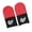 Black and red, variant on Premium Silver Fiber Touch Display Screen Gloves For Precise Device Operation