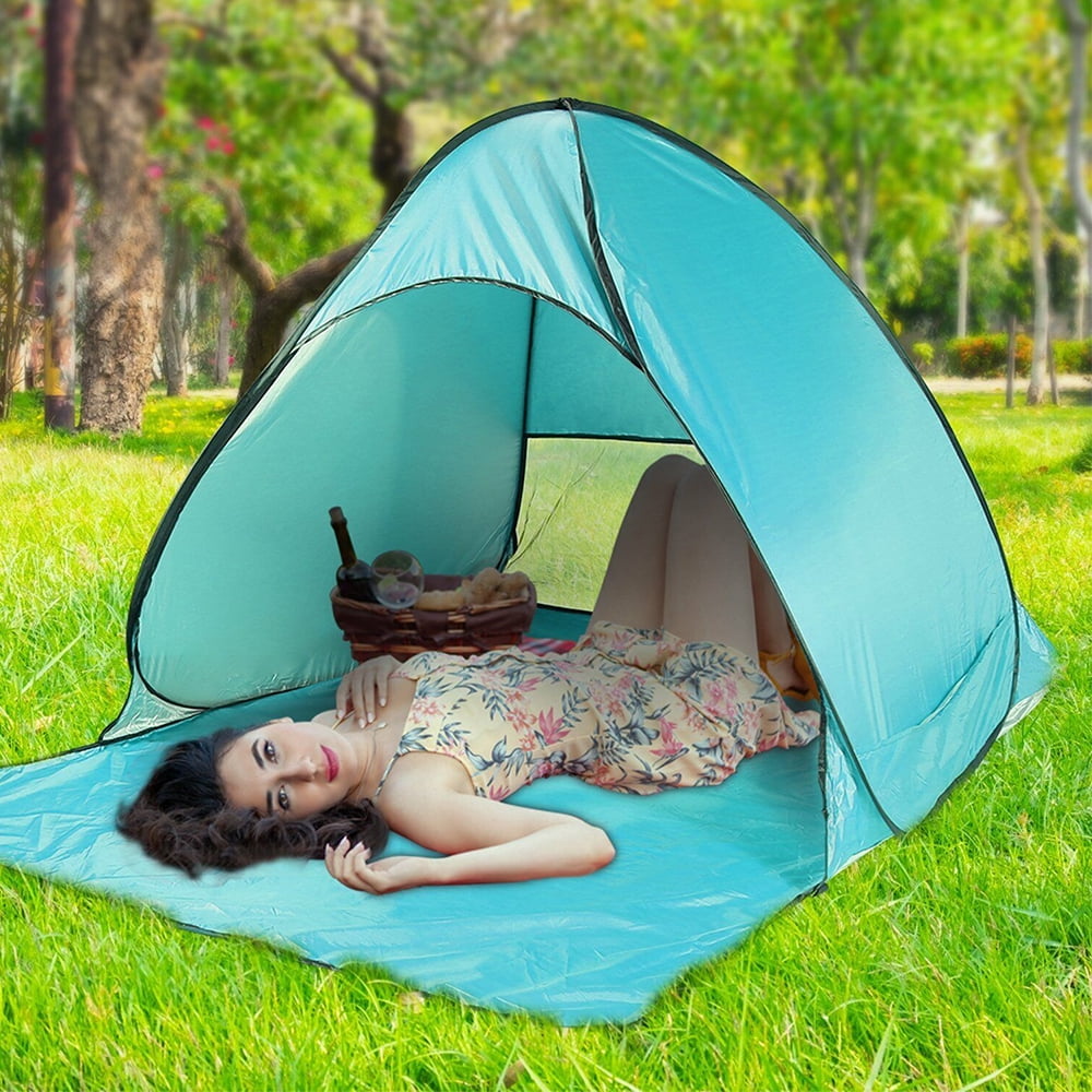 Pop Up Beach Shade, Anti UV Automatic Sun Shelter Umbrella,Instant