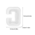 thumbnail image 2 of Large Epoxy Resin Letter Mold - Reusable Alphabet Mould for Candles, Wax, Soap - White Flexible Silicone Craft Mold - 1PC for DIY Decor, Gifts, Parties, 2 of 2