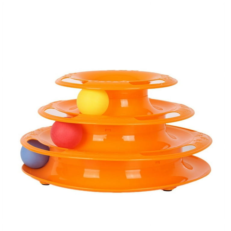  MADDEMCUTE Cat Toys Interactive Cat Track Balls,3 in