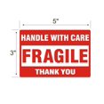 thumbnail image 5 of SJPACK Fragile Stickers 3'' x 5'' 1 Roll 500 Labels Fragile - Handle with Care - Thank You Shipping Labels Stickers (500 Labels/Roll), 5 of 5