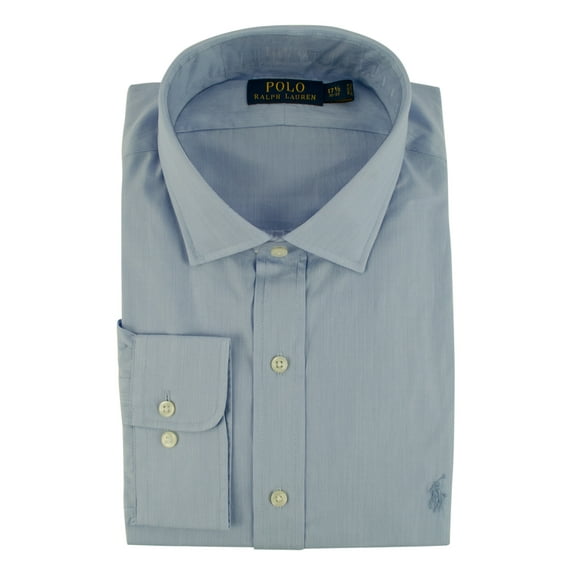 Men's Classic Fit Hairline Stripe Dress Shirt BluW 16-34/35