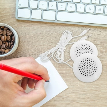 LULULION 2Pcs Wired Speakers for CD Player for Music Lovers with Compact Design White