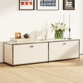 thumbnail image 4 of Cottinch Floorstanding Accent Cabinet,Metal Storage Cabinets with 2 Doors for Living Room Bedroom,White, 4 of 7