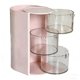 thumbnail image 2 of Organizador de escritorio giratorio con tapa | Soporte giratorio para brochas de maquillaje y lápices | Almacenamiento cubierto para cosméticos, artículos de papelería y objetos pequeños, 2 of 8