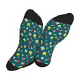 thumbnail image 5 of Pofeuu Mushrooms Print Crew Socks, Adult Running Hiking Socks for Youth and Adult, 5 of 7