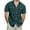 #Green, variant on DPTALR Men's Short Sleeve Button Down Shirt,Casual Work Dress,Lightweight Summer with 2 Pockets,Blue, XXXXL