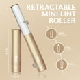 thumbnail image 2 of Flint Classic Gold Retractable Mini Lint Roller with 30 Extra Sticky Sheets, Small and Portable Lint Roller, Ideal Pet Hair Remover Lint Roller, Travel Lint Roller, and Lint Roller for Clothes, 2 of 9