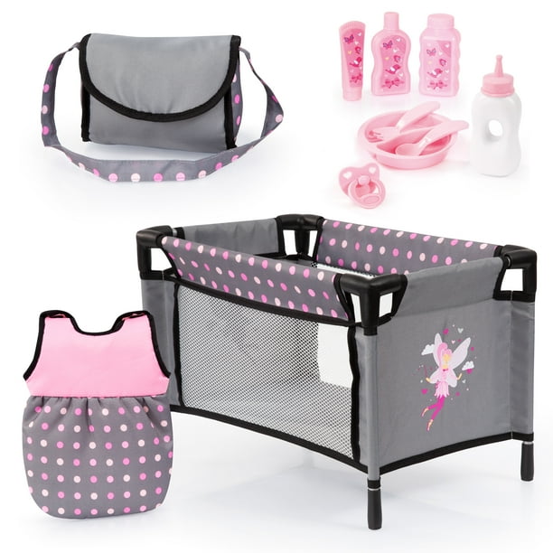 Baby Doll Travel Bed For Toy Baby Doll W Accessories Walmart Com Walmart Com