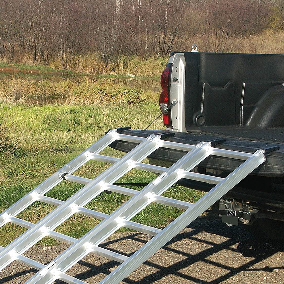 Yutrax TX104 XL 78-inch 1750 Pound Aluminum Tri-Fold Truck Bed ATV Loading Ramp